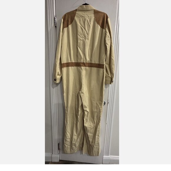 RARE VINTAGE RETRO CIRANO BARGI COVERALL SUEDE COWBOY YOKE WESTERN COVERALLS - Picture 14 of 14